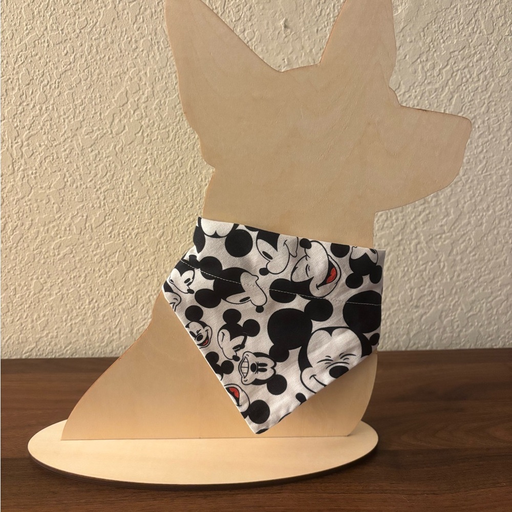 Mickey Mouse Pet Bandana - Black and White